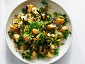Tahinli Vegan Patates Salatası